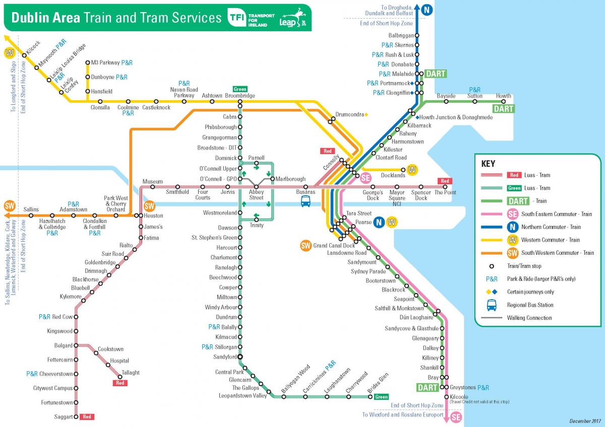 метро Даблин мапи
