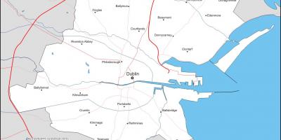 Мапа насеља Даблину