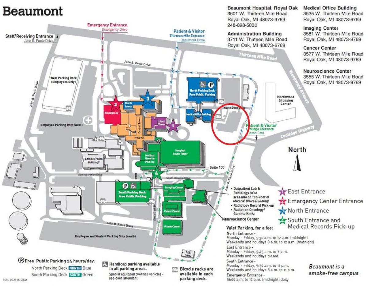 карта болнице Бомон