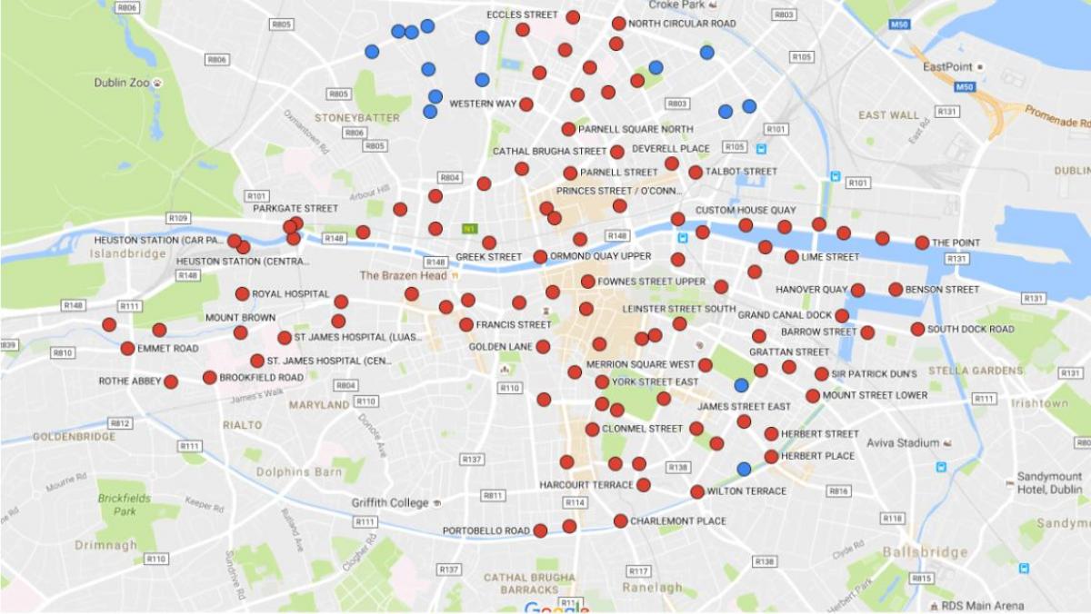 Dublinbikes мапи