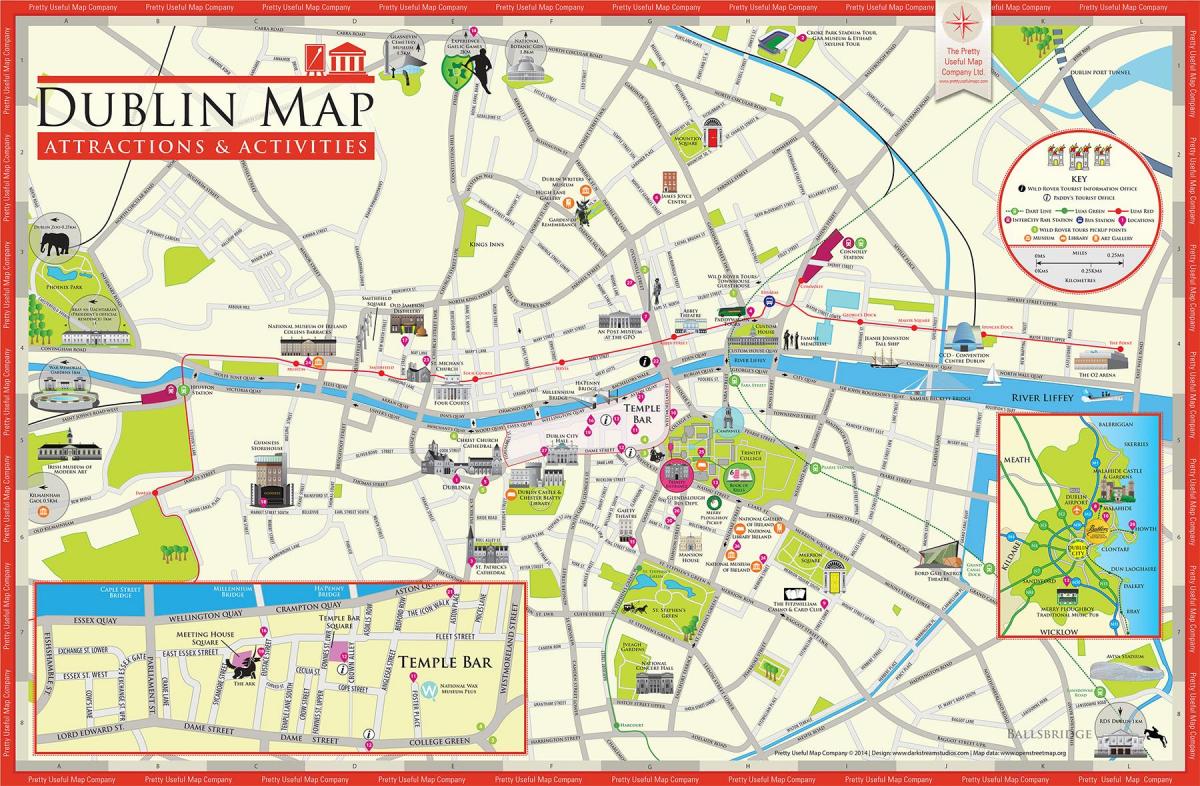 Даблин је Град-центар на мапи