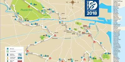 Даблински маратон пут на мапи